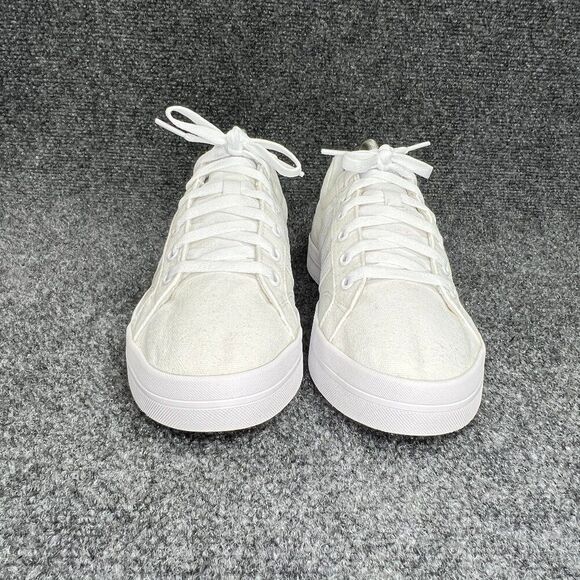 Adidas Bravada Shoes Womens Size 10 White Canvas Athletic Low Lace Skate Sneaker - Picture 2 of 11